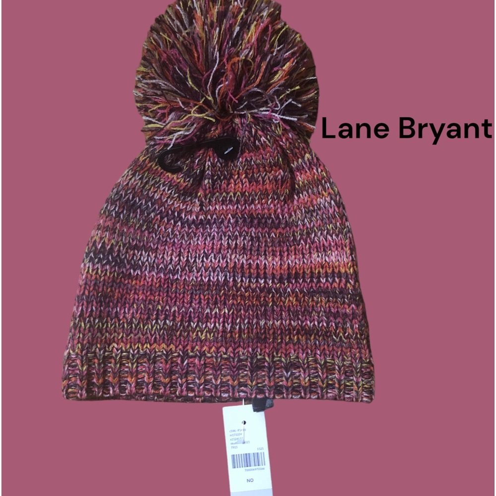 Lane Bryant Puff Ball Skull Cap